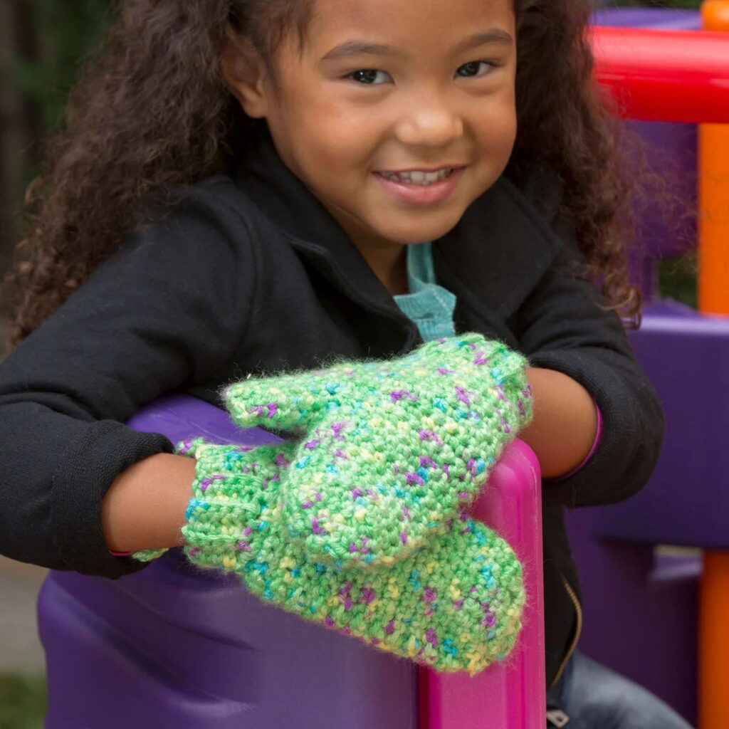 free crochet hand warmer pattern