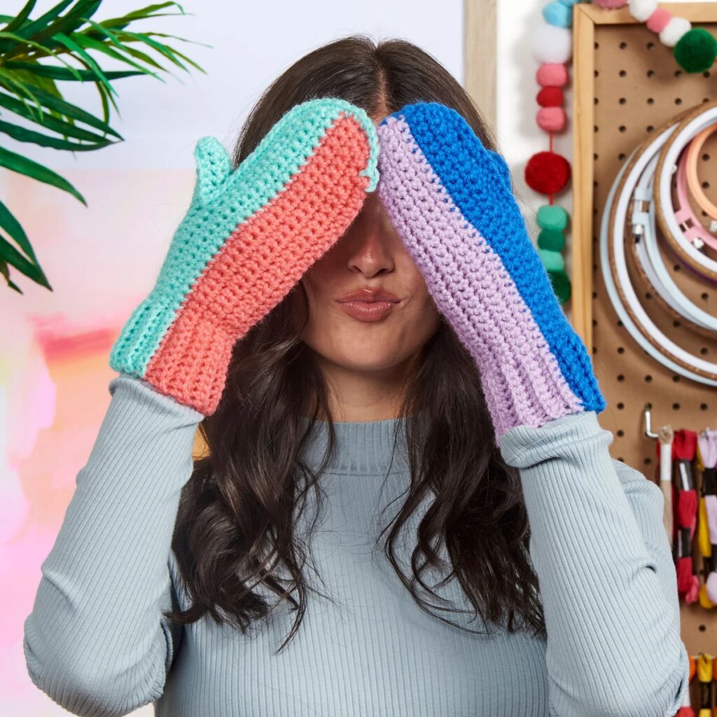 free crochet hand warmer pattern