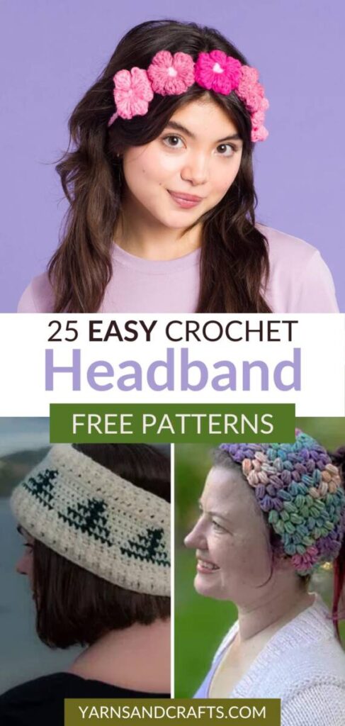 free crochet headband patterns Pinterest
