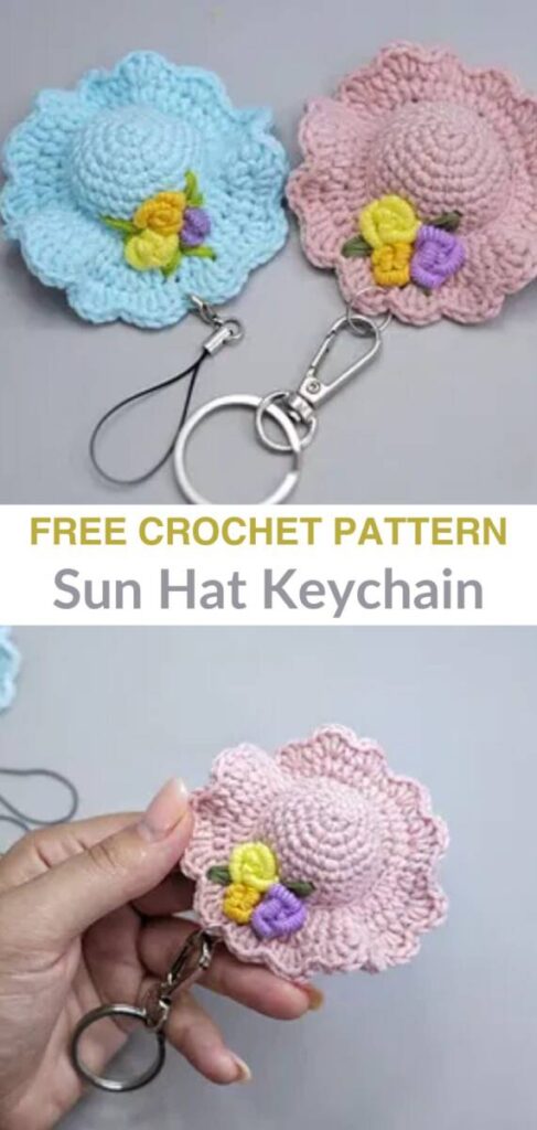 free crochet keychain patterns Pinterest