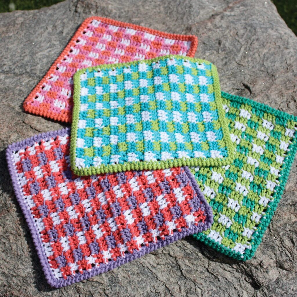 Free crochet modern dishcloth patterns