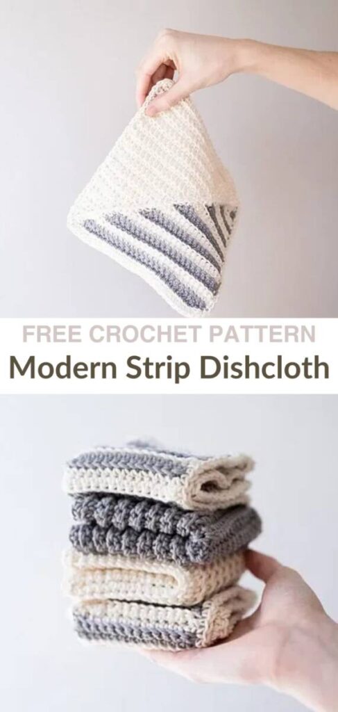 free crochet modern dishcloth patterns Pinterest