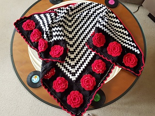 free crochet rose pattern