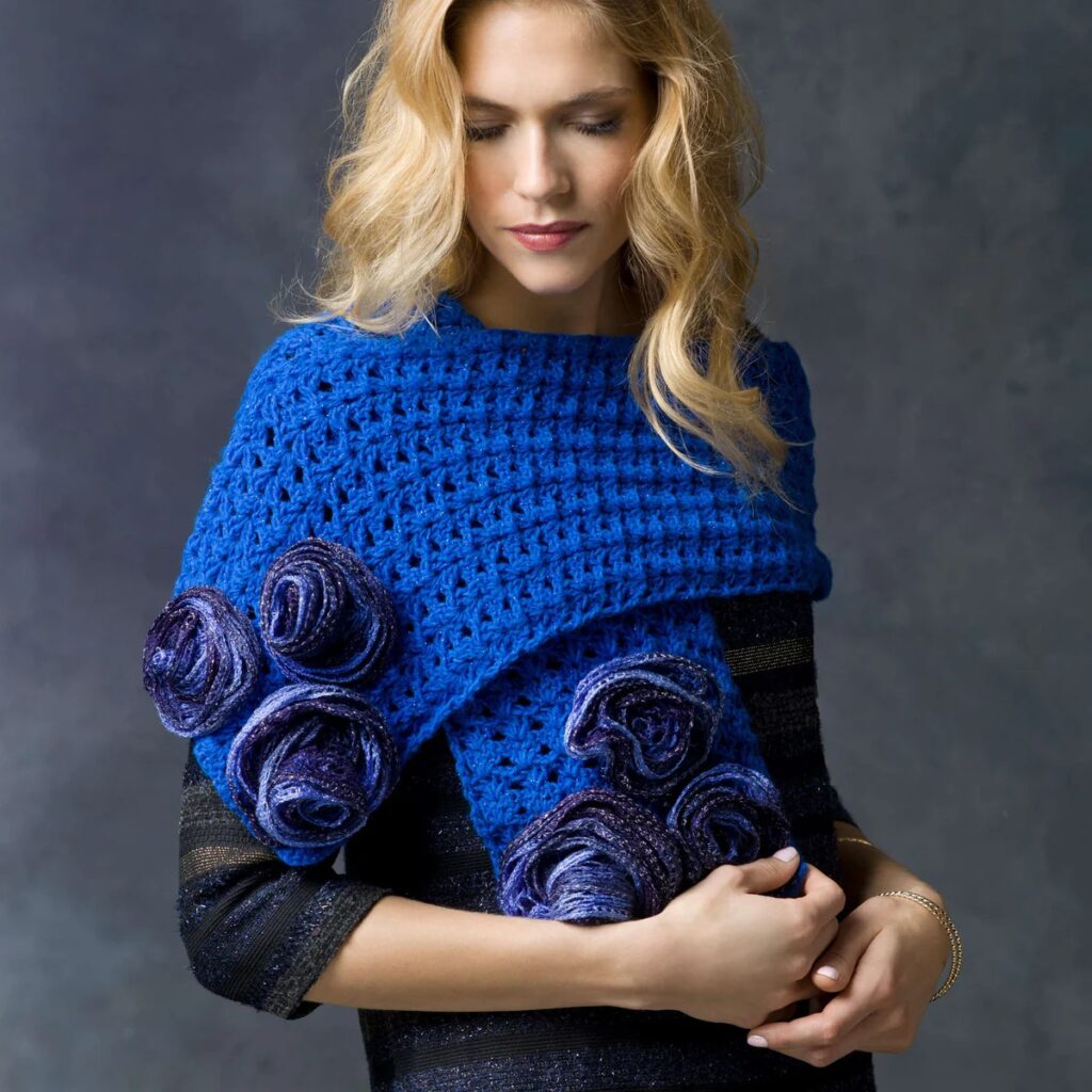 free crochet rose patterns