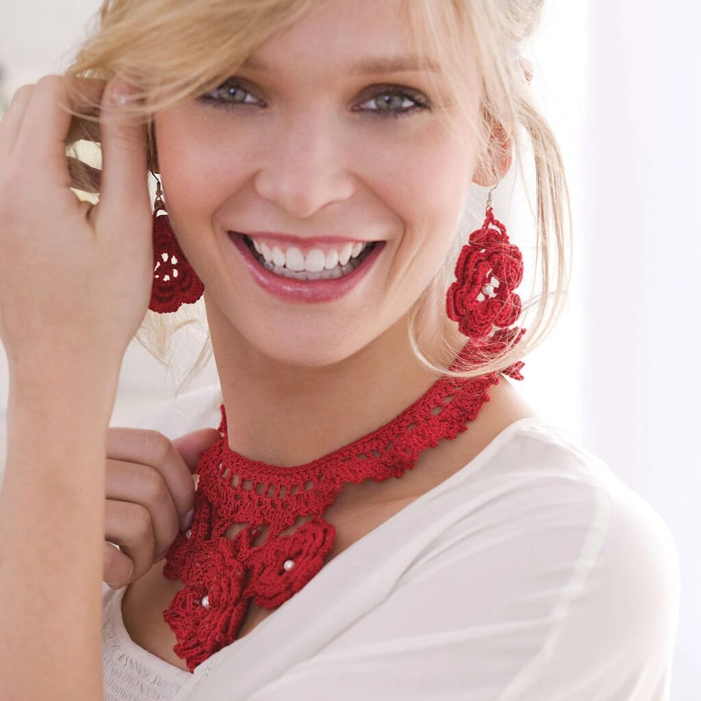 free crochet rose pattern