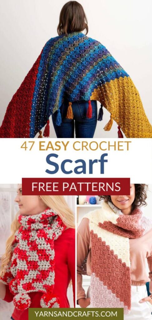 free crochet scarf patterns Pinterest