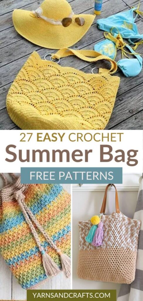 free crochet summer bag patterns Pinterest