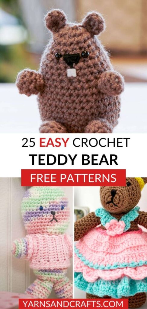 Free Crochet Teddy Bear Patterns Pinterest