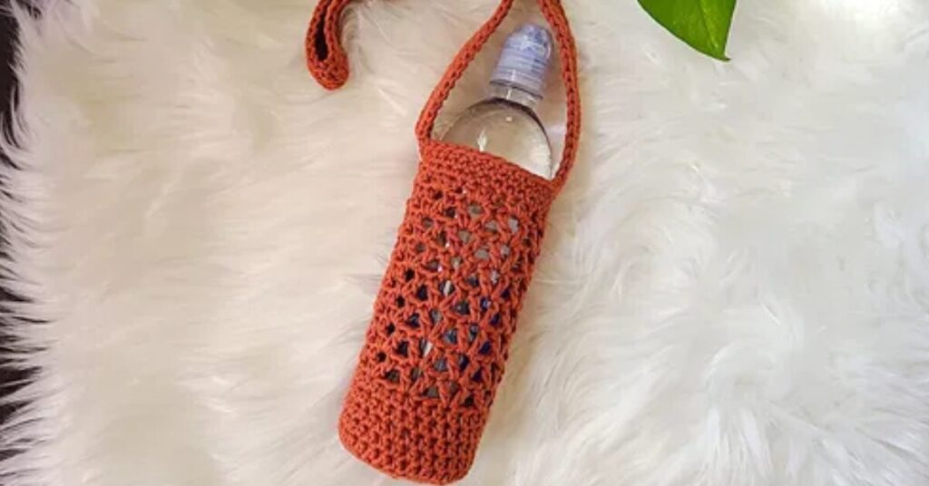 free crochet water bottle holder patterns featured image