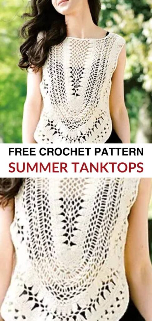 Free Crochet Summer Tanktop Patterns Pinterest