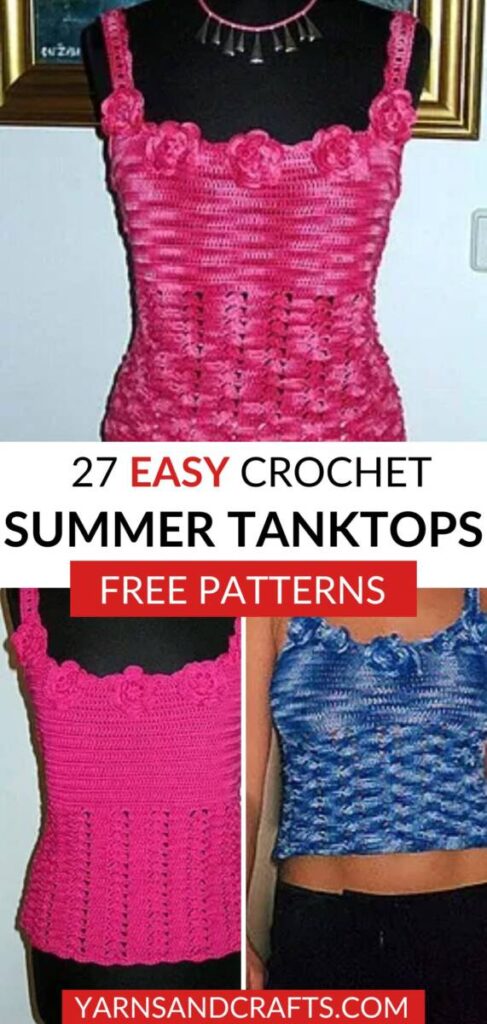 Free Crochet Summer Tanktop Patterns Pinterest