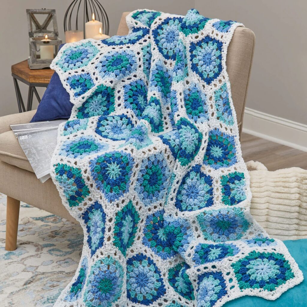 free crochet hexagon patterns 