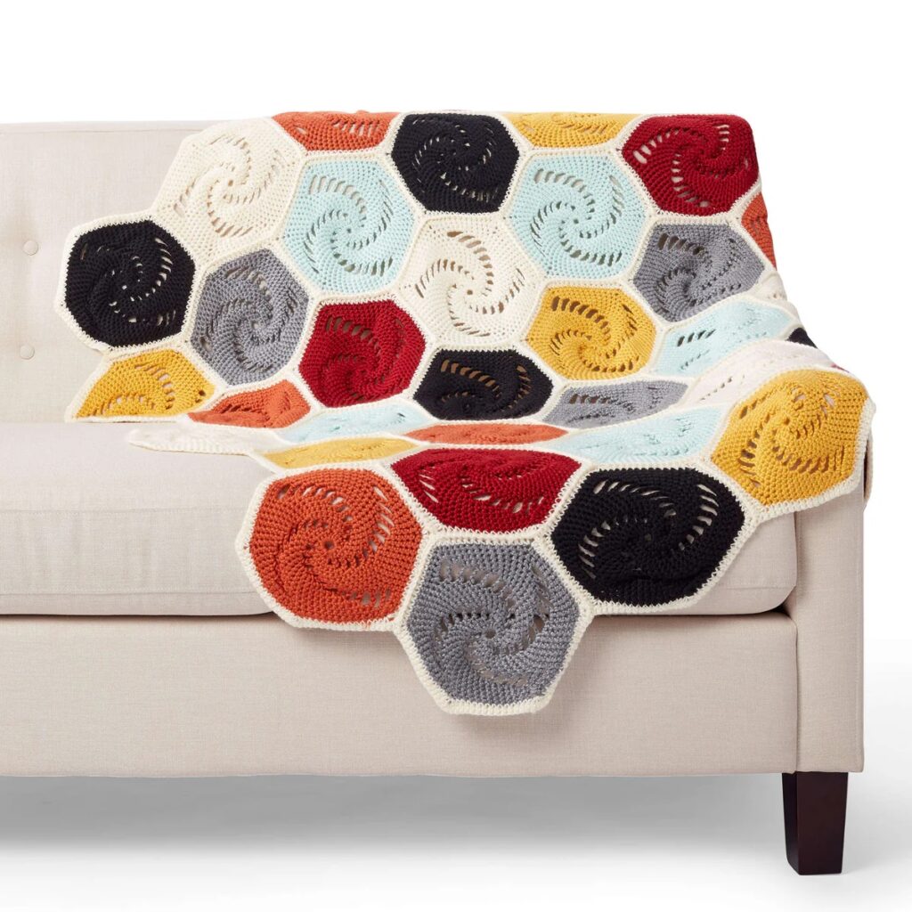 free crochet hexagon patterns 