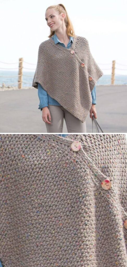 Free Crochet Poncho Patterns Pinterest