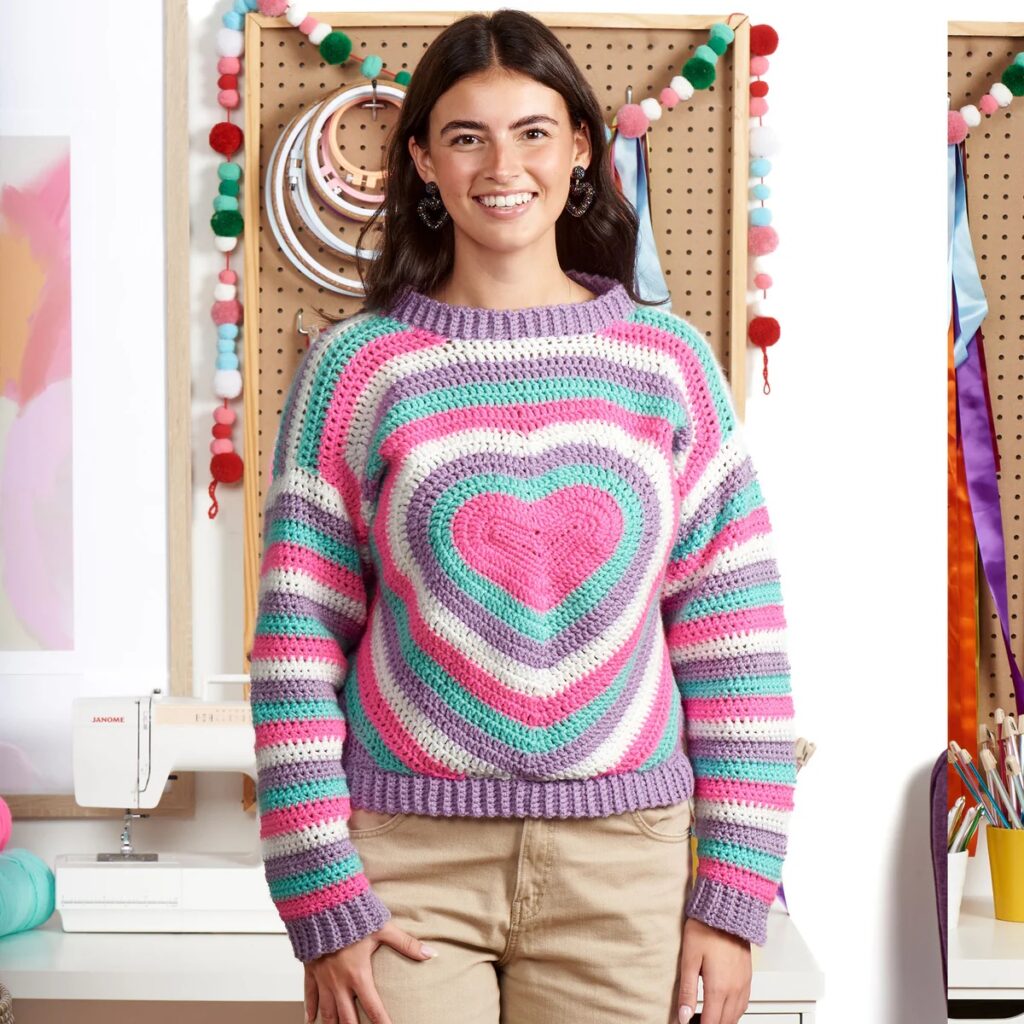 free crochet sweater design pattern