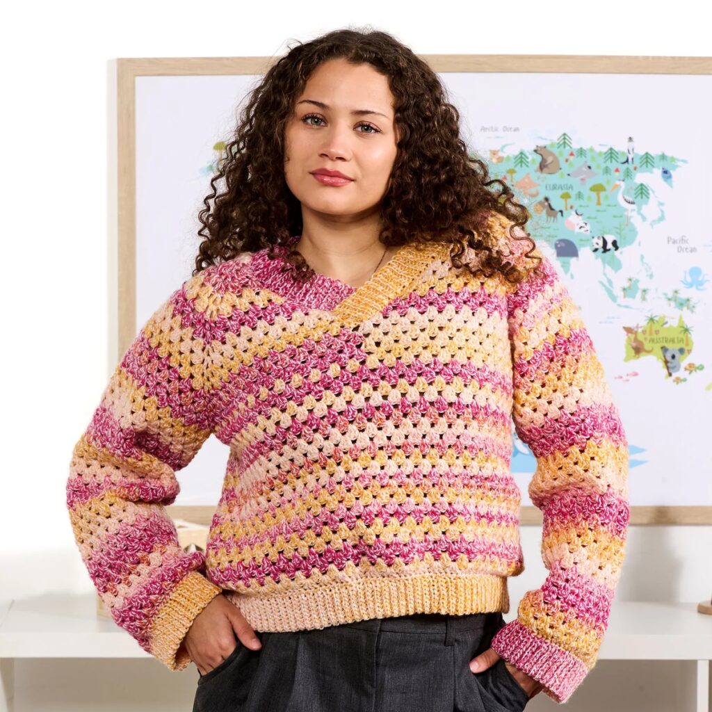 free crochet sweater design pattern