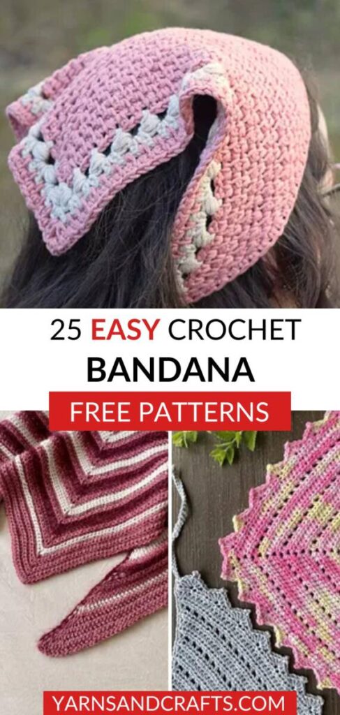 Free Crochet Bandana Patterns Pinterest