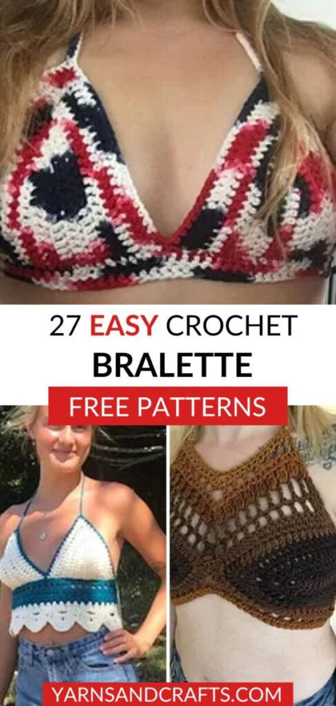Free Crochet Bralette Patterns Pinterest