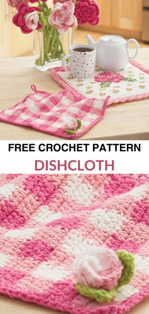 Free Crochet Dishcloth Patterns Pinterest