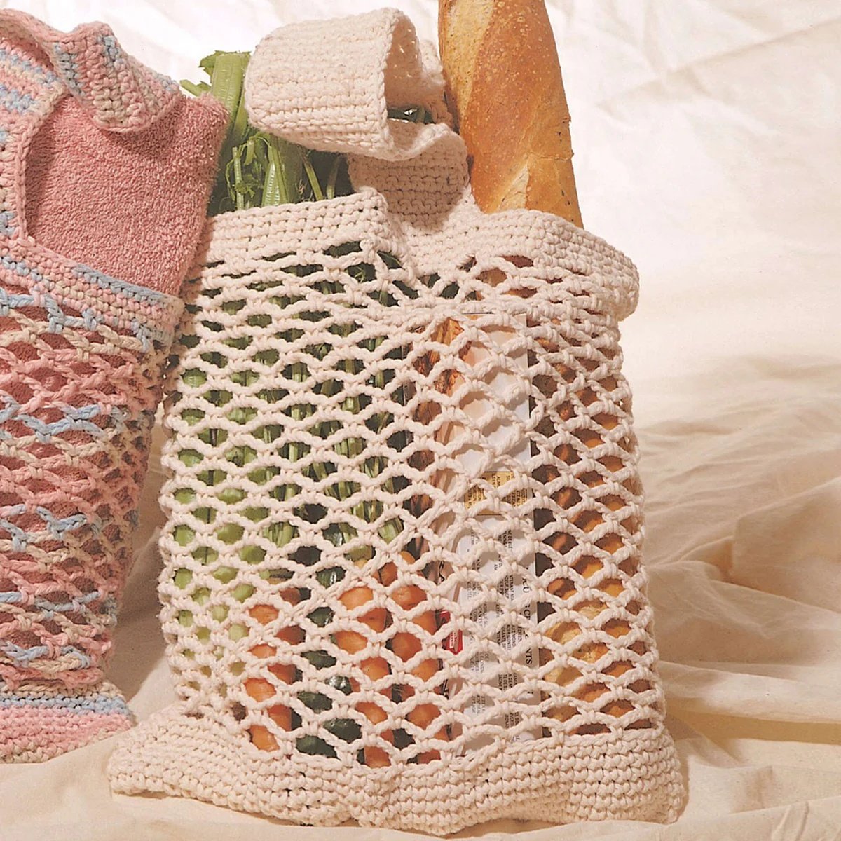 25 Free & Easy Crochet Market Bag Patterns | Yarns and Crafts