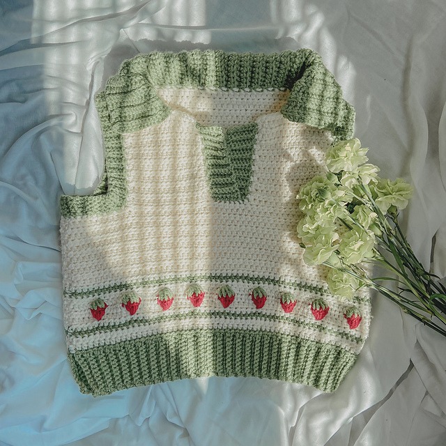 Free Crochet Sweater Vest Pattern Pinterest 