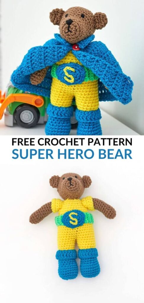 Free Crochet Bear Pattern Pinterest 