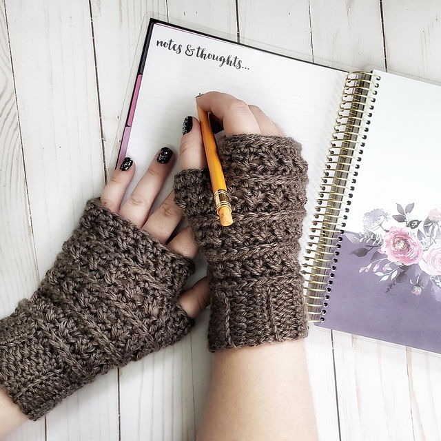 Free Crochet Fingerles Glove Patterns Pinterest