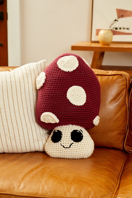 Free Crochet Mushroom Pillow Patterns Pinterest