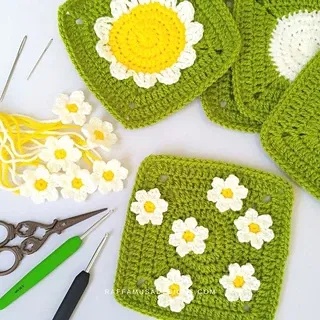 Free crochet daisy patterns