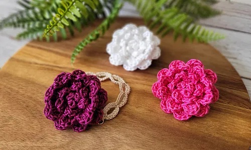 free crochet flower bracelet patterns