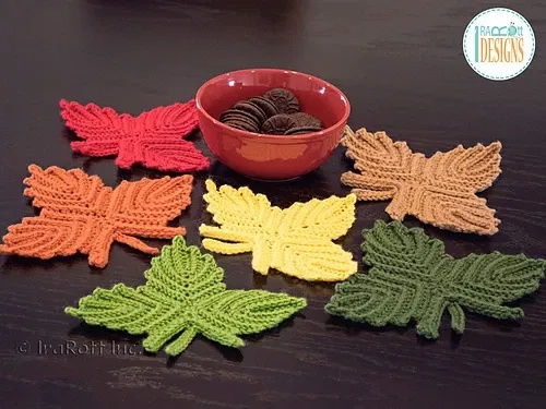free crochet leaf patterns