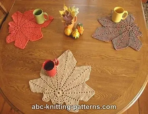 free crochet leaf patterns