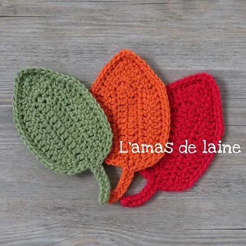 free crochet leaf patterns