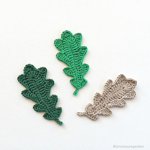 free crochet leaf patterns
