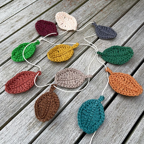 free crochet leaf patterns