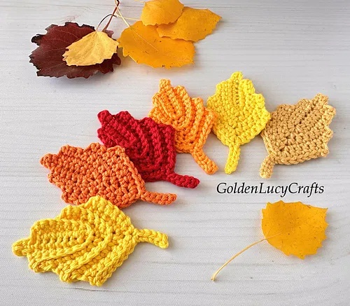 free crochet leaf patterns