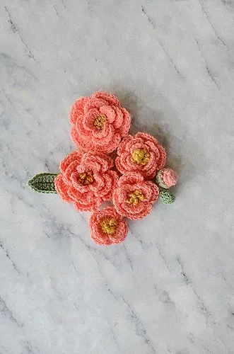 Free Crochet Puff Flower Patterns