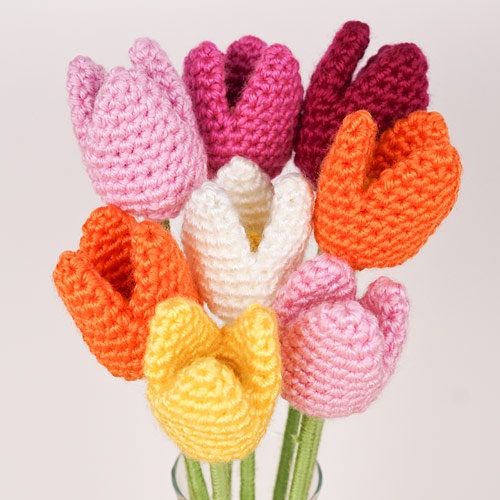 Free Crochet Puff Flower Patterns