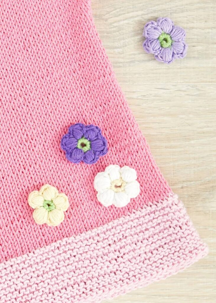 Free Crochet Puff Flower Patterns