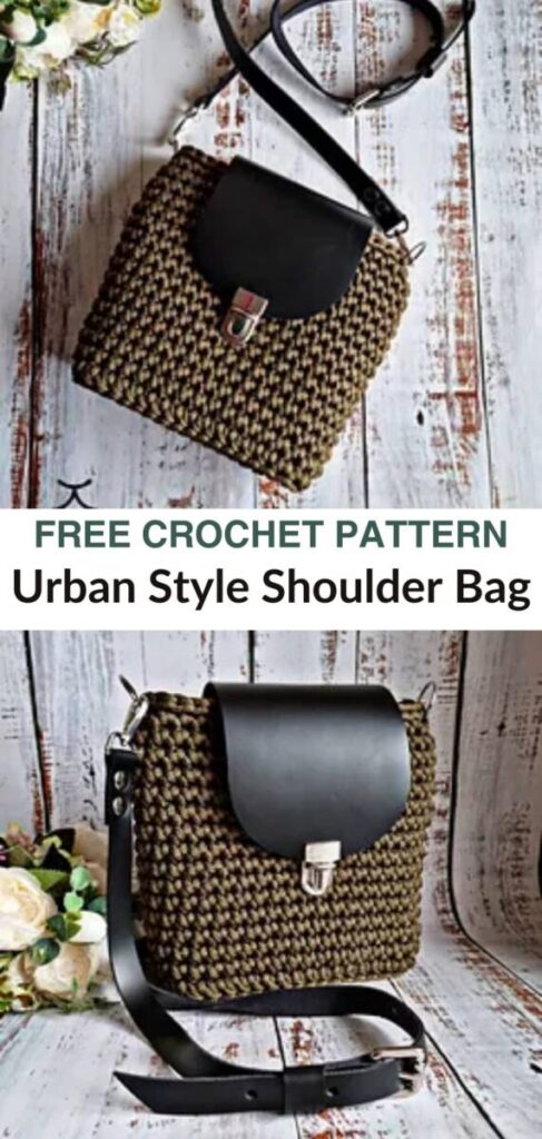 free crochet shoulder bag patterns Pinterest