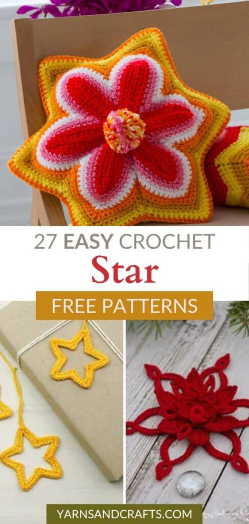 free crochet star patterns Pinterest