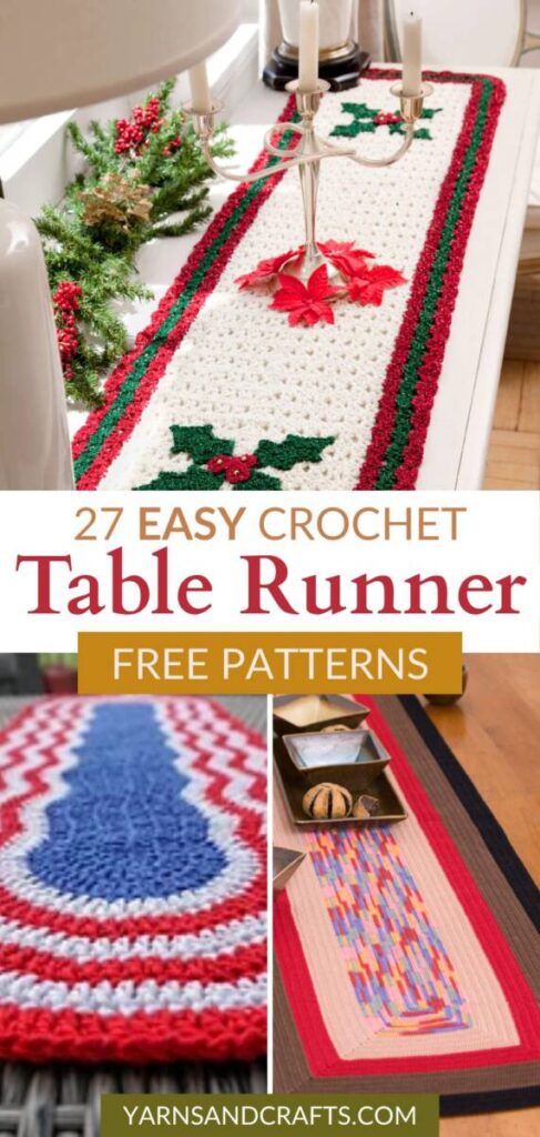 free crochet table runner patterns Pinterest