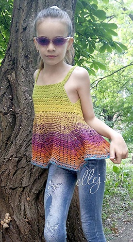 Free crochet top for kids patterns