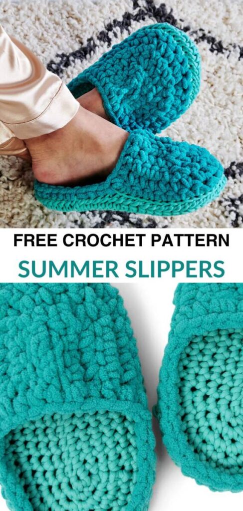 Free Crochet Summer Slippers Patterns Pinterest