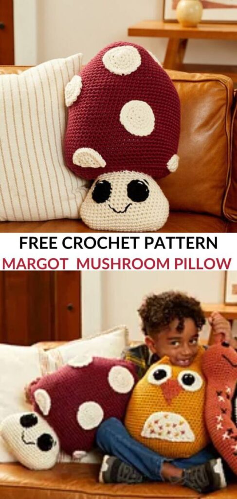Free Crochet Mushroom Pillow Patterns Pinterest