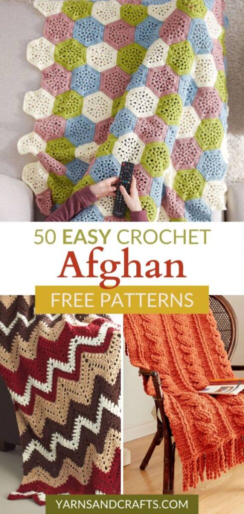 free crochet afghan patterns Pinterest