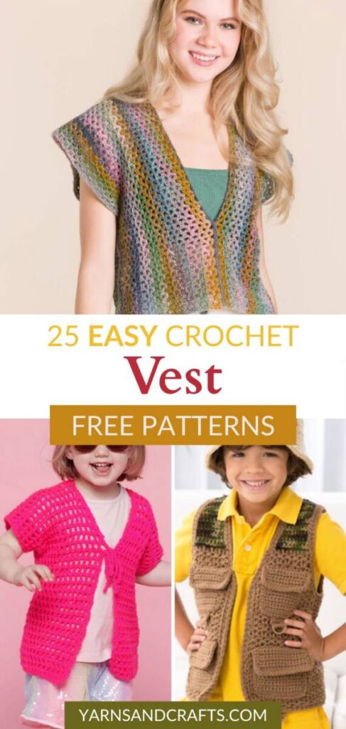 Free Crochet Vest Patterns Pinterest