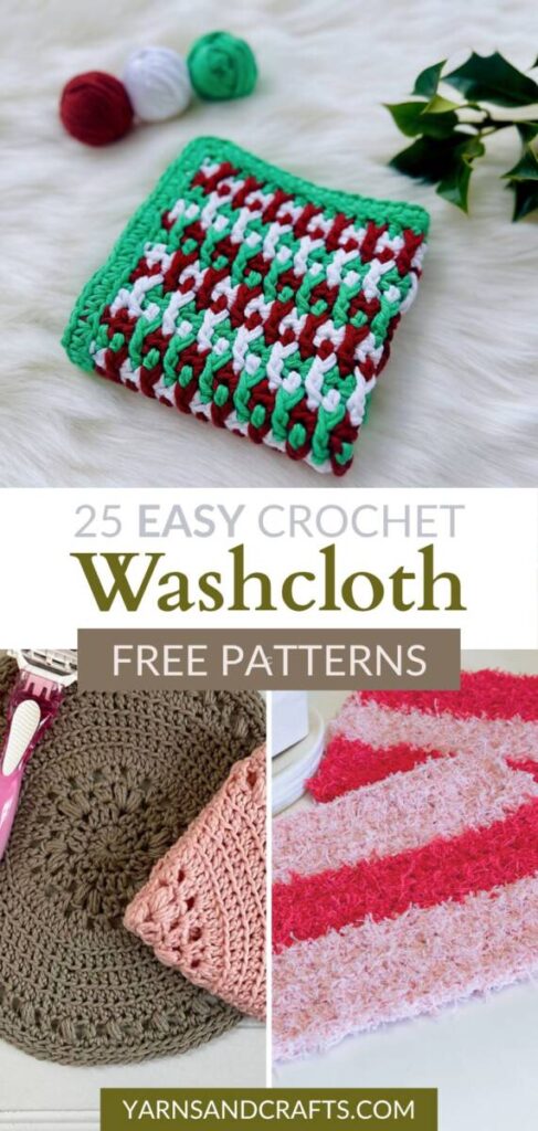 free crochet washcloth patterns Pinterest