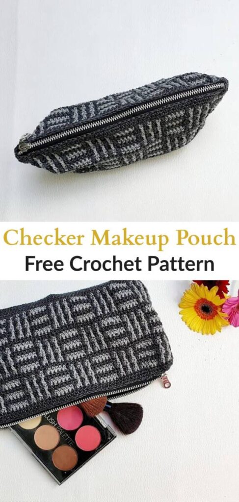 free crochet zipper pouch patterns Pinterest