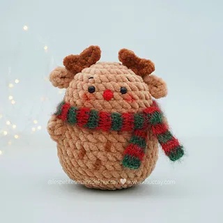 Free Crochet Pocket Reindeer Patterns